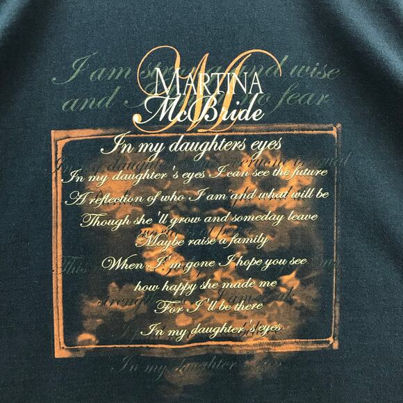 Vintage Martina McBride Concert Band Black Shirt 2X - Picture 4 of 9